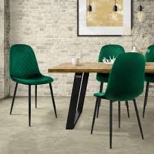 Set di 4 Sedie per Sala da Pranzo ML-Design con Rivestimento Elegante