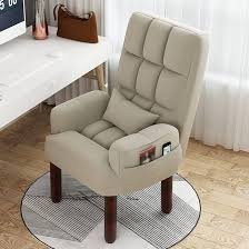 Sedia Alta Moderna in Tessuto con Cuscino