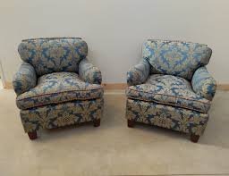 Coppia di Poltrone Damascate Anni '40 - Vintage Chic