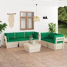 Set Divano Modulari da Giardino Tidyard - 6 Pz