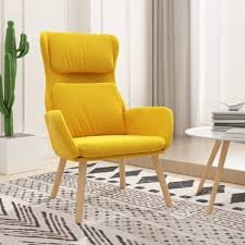 Poltrona Relax Giallo Senape in Velluto - Comfort Elegante