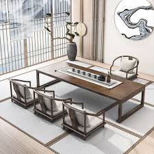 Set Tavolino Giapponese con Poltrona per Tatami