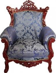Poltrona Barocca Casa Padrino Mod2 Blu Reale